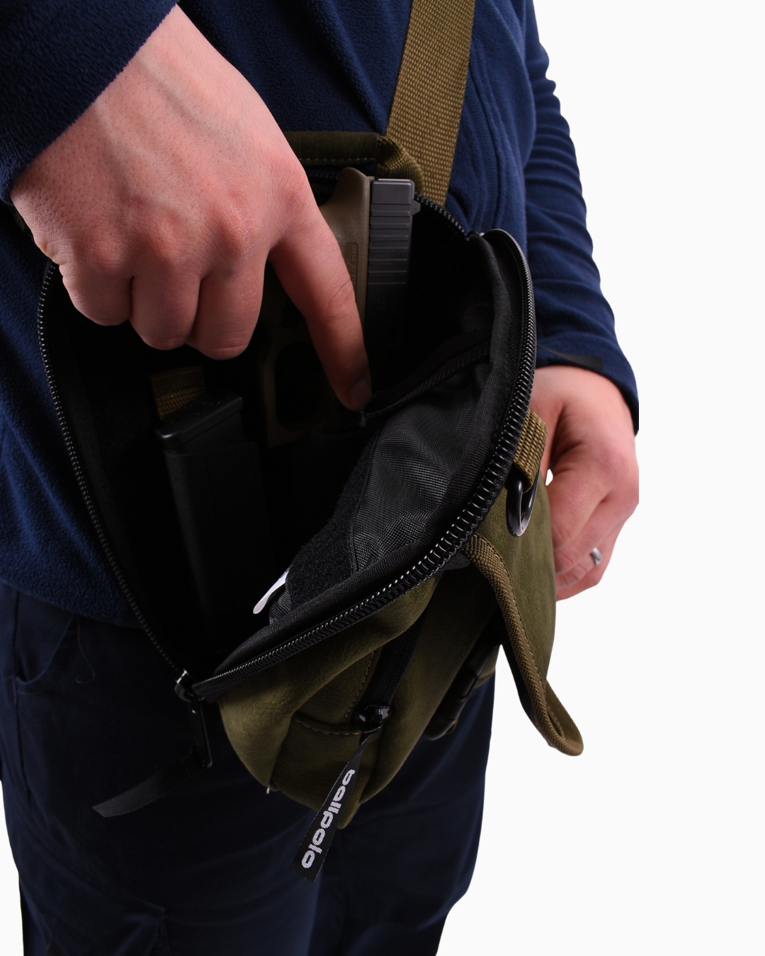 Kapsa na skryté nošení zbraně OLIVA (veľkosť Glock 17/19) BALLPOLO